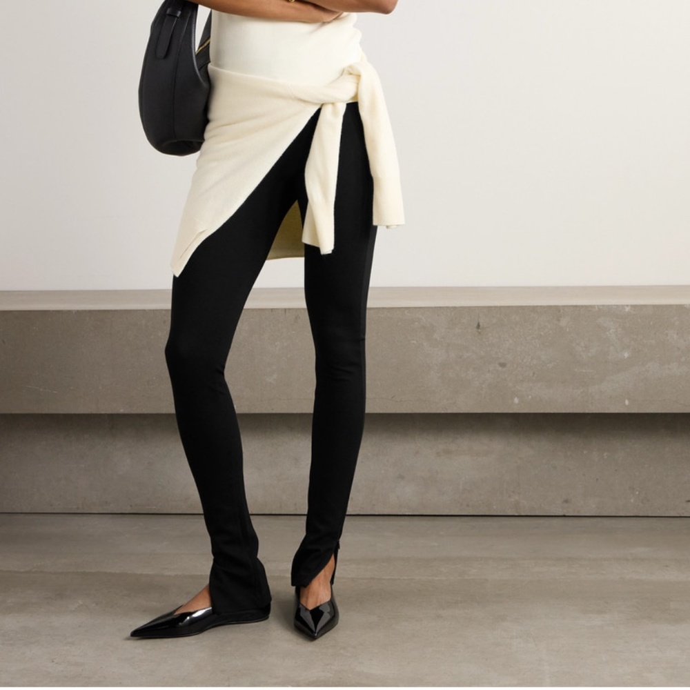 TOTEME CORK ZIP LEGGINGS